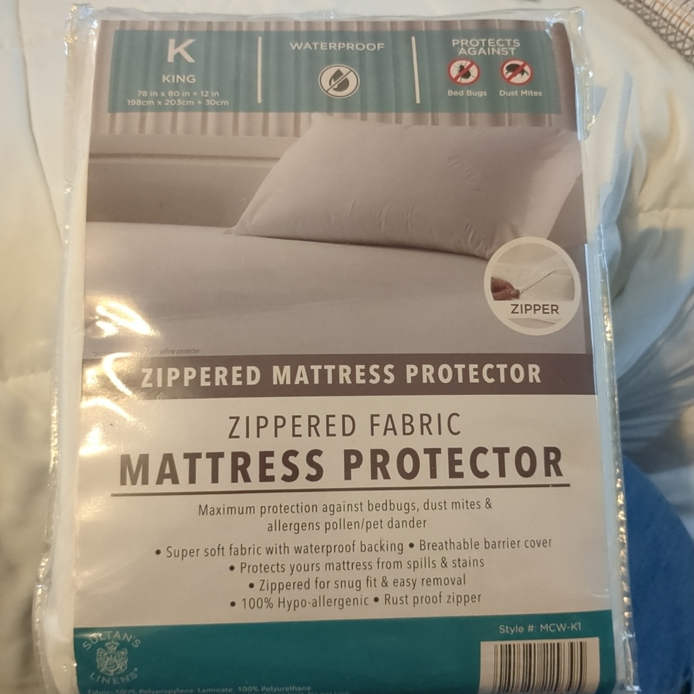 Zippered Mattress Protector - King Size